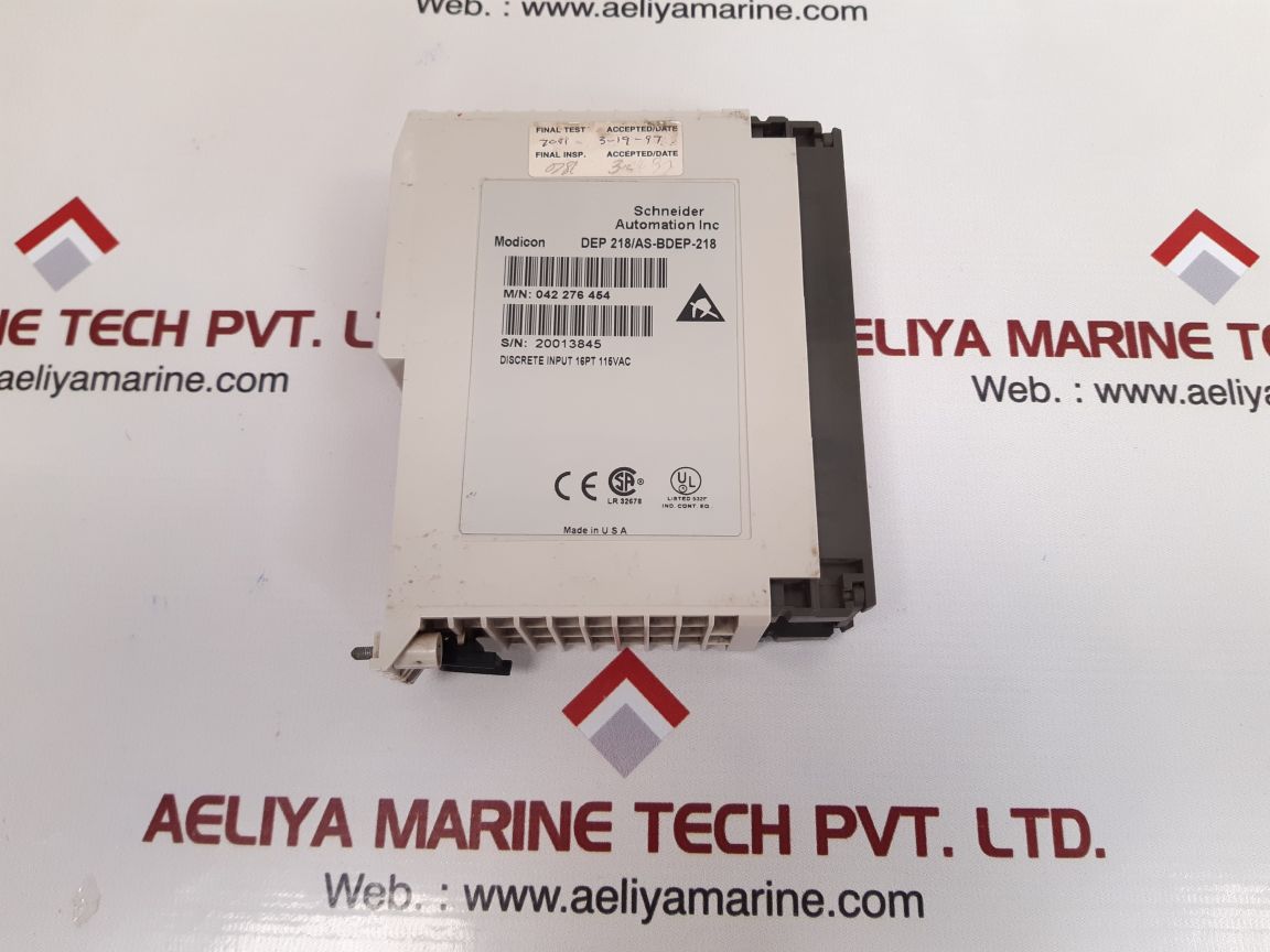 Schneider modicon dep218/as-bdep-218 discrete input module - Image 2