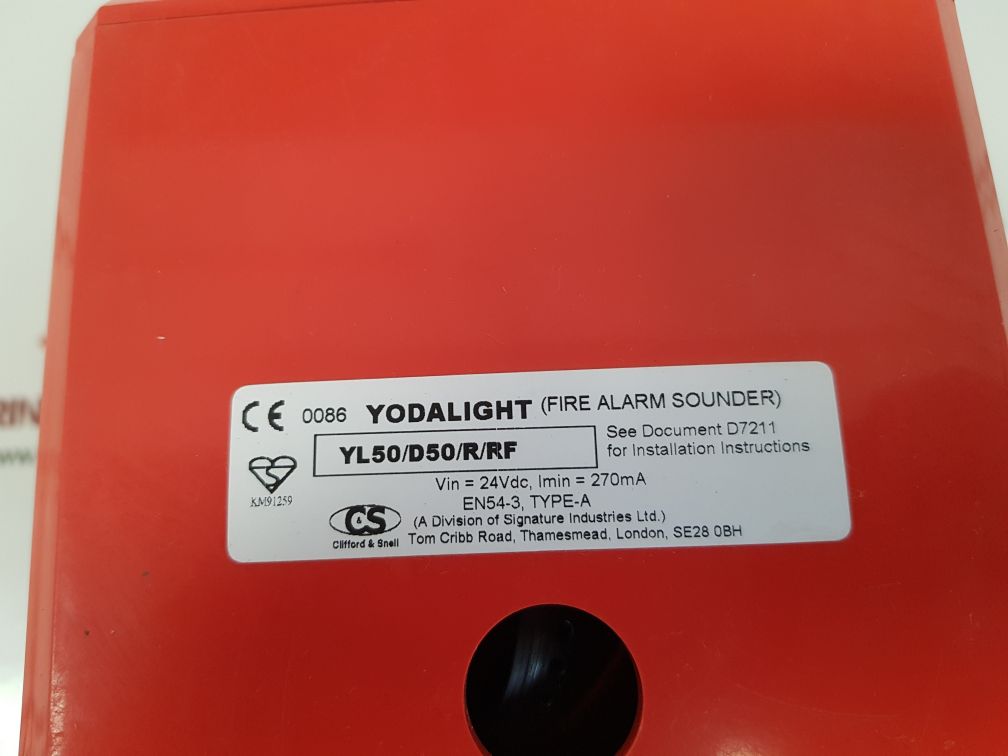 Clifford & snell yl50/d50/r/rf fire alarm sounder - Image 9