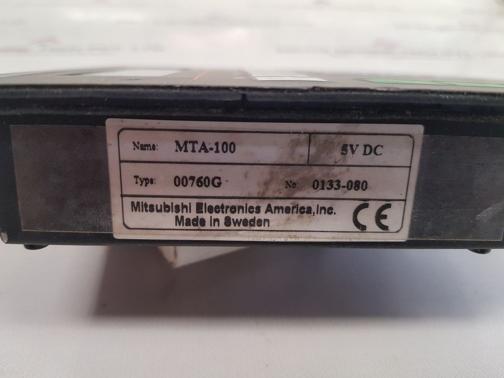 Mitsubishi electronics mta-100 opertator interface 00760g - Image 5