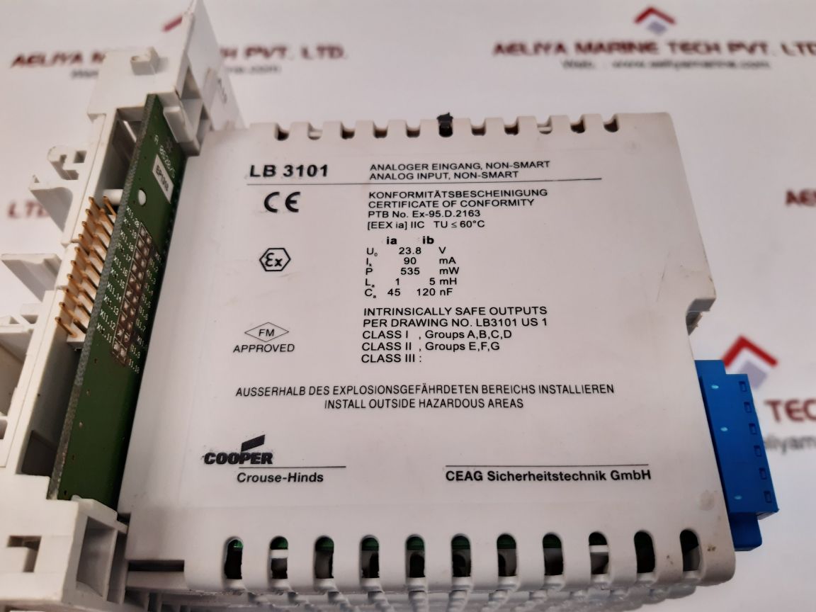 Ceag cooper lb 3101 input module with lb 9104 power supply - Image 7