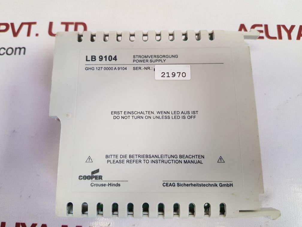 Ceag Cooper Crouse-hinds Lb 9104 Power Supply Ghg 127 0000 A 9104 - Image 8