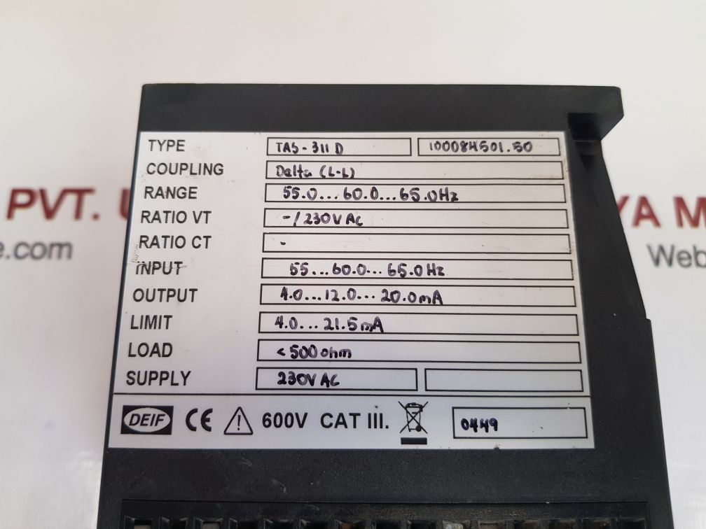 Deif tas-311dg signal transmitter 100084501.50 - Image 6
