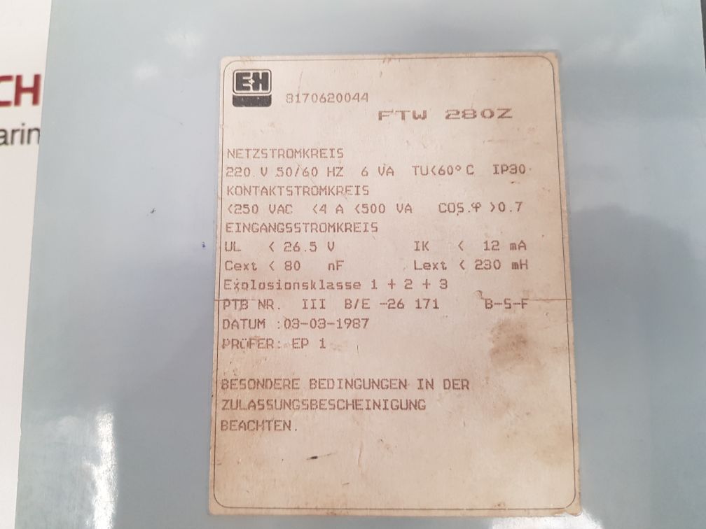 Endress+hauser ftw 280z Nivotester level meter - Image 7