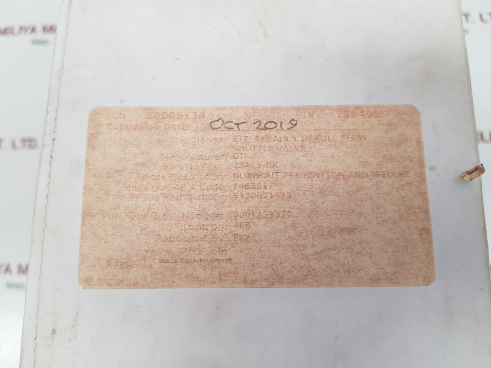 Dtl technologies 1710-4199 repair kit 25413-rk - Image 3