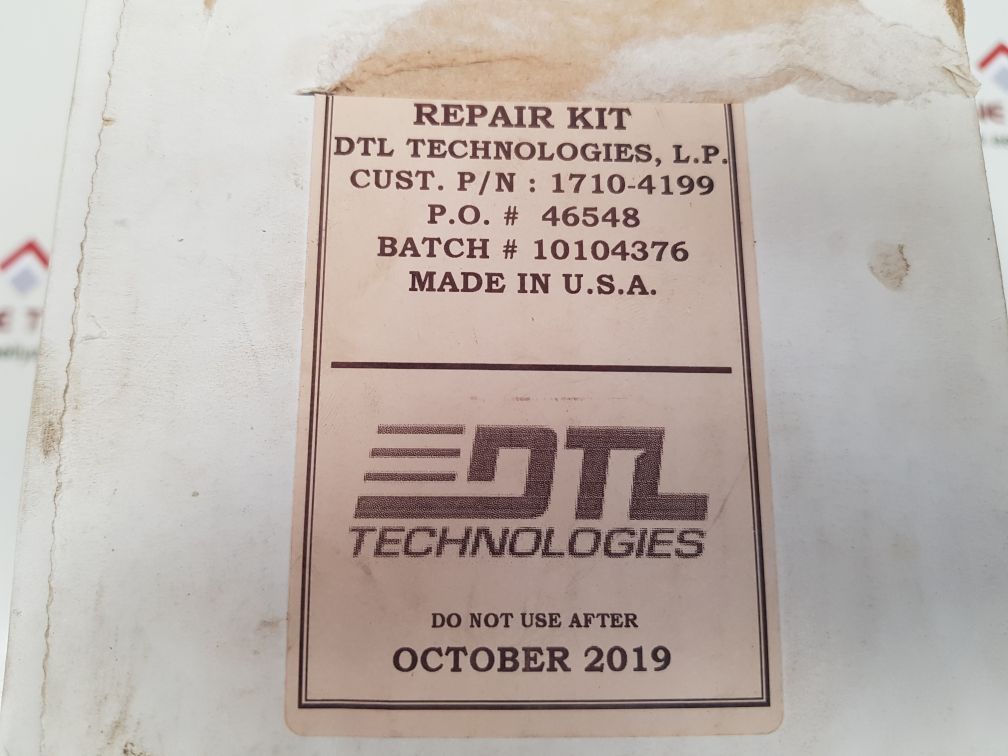 Dtl technologies 1710-4199 repair kit 25413-rk - Image 9