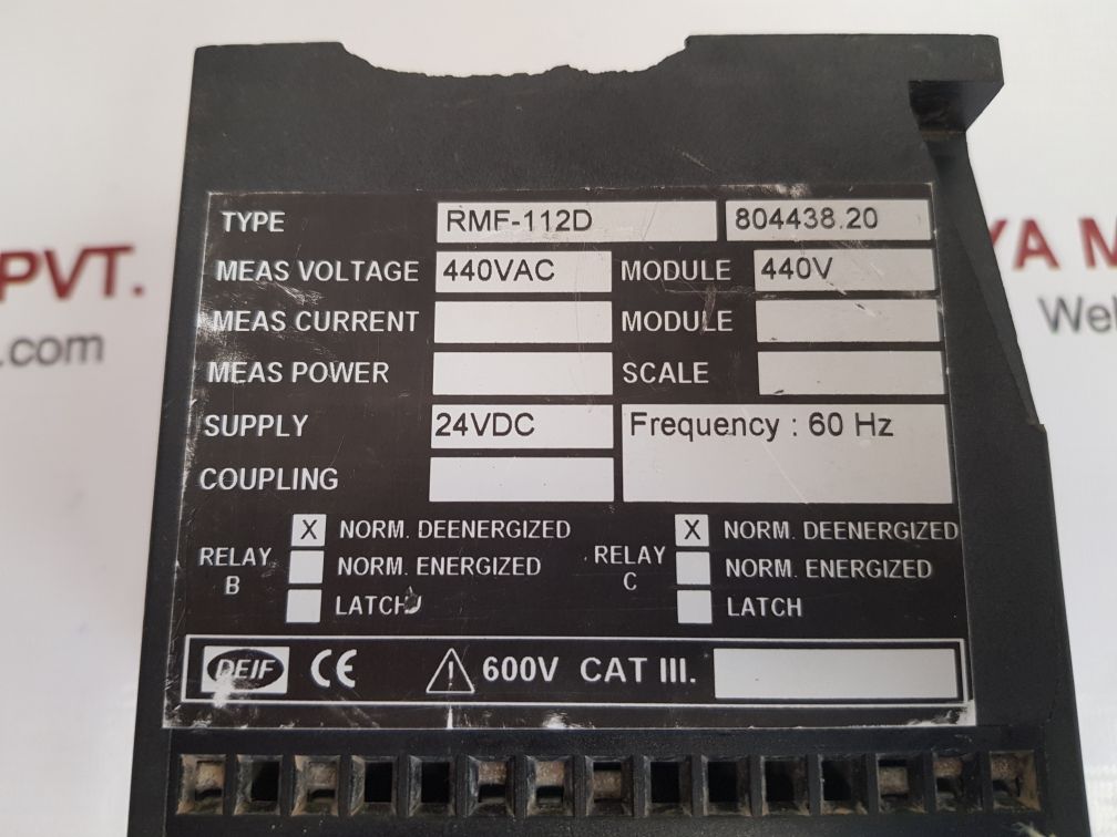 Deif rmf-112d frequency relay 804438.20 - Image 7