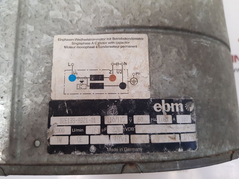 Ebm d2e133-ab21-01 blower fan motor - Image 8