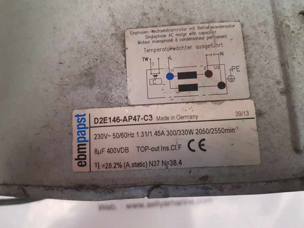 Ebmpapst D2E146-ap47-c3 Single Phase Ac Motor With Capacitor 230V 50/60Hz - Image 7