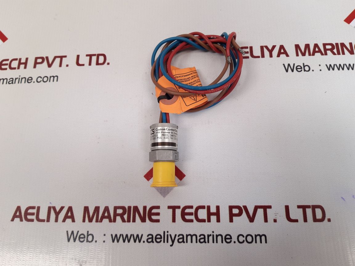 Custom control 607g5 pressure switch