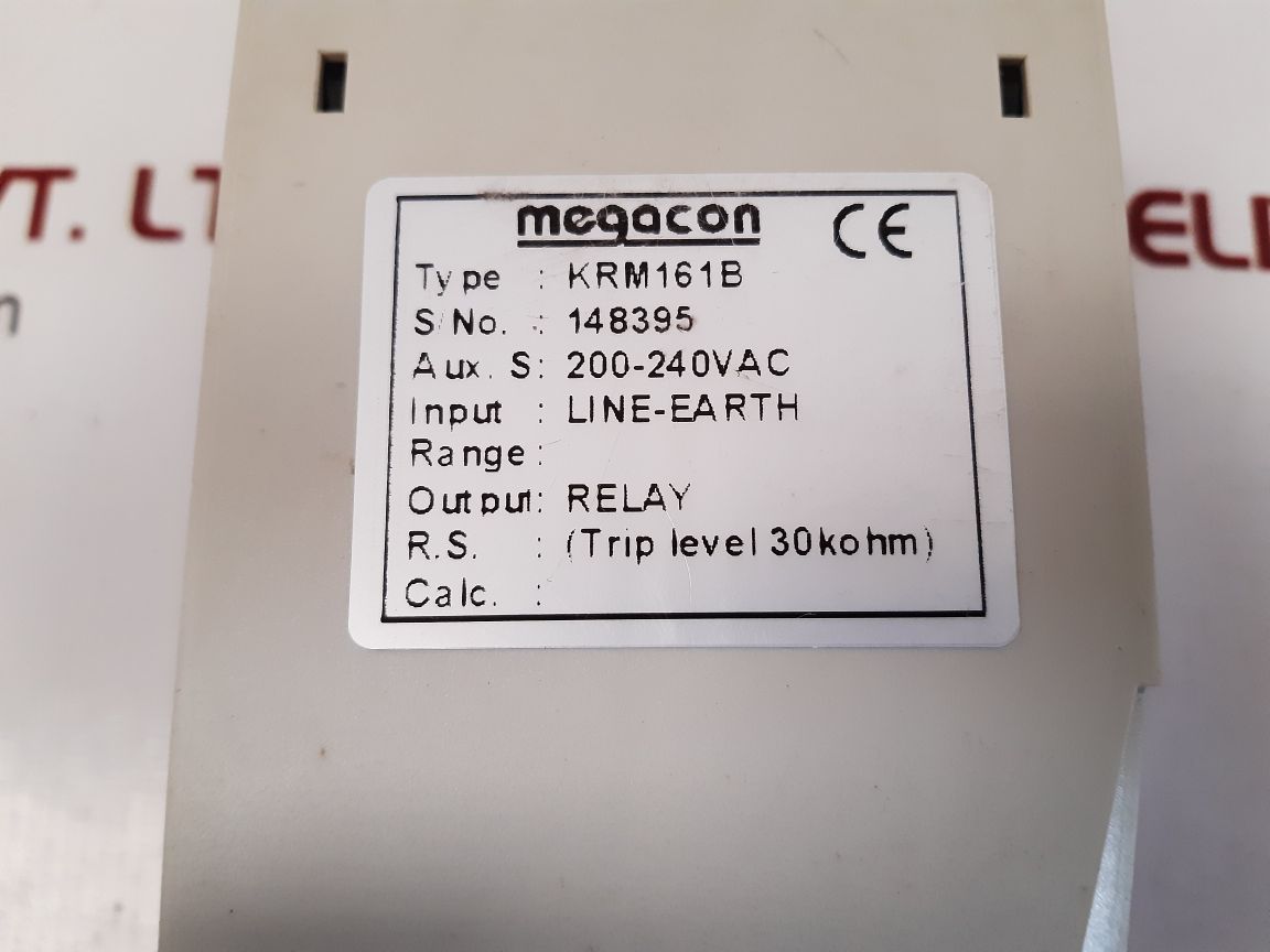 Megacon Krm161B Earth Fault Relay - Image 5