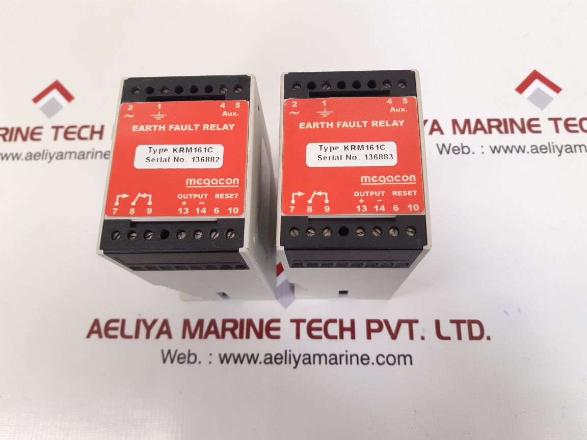 Megacon krm161c earth fault relay