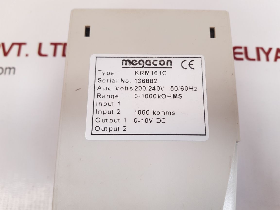 Megacon krm161c earth fault relay - Image 4