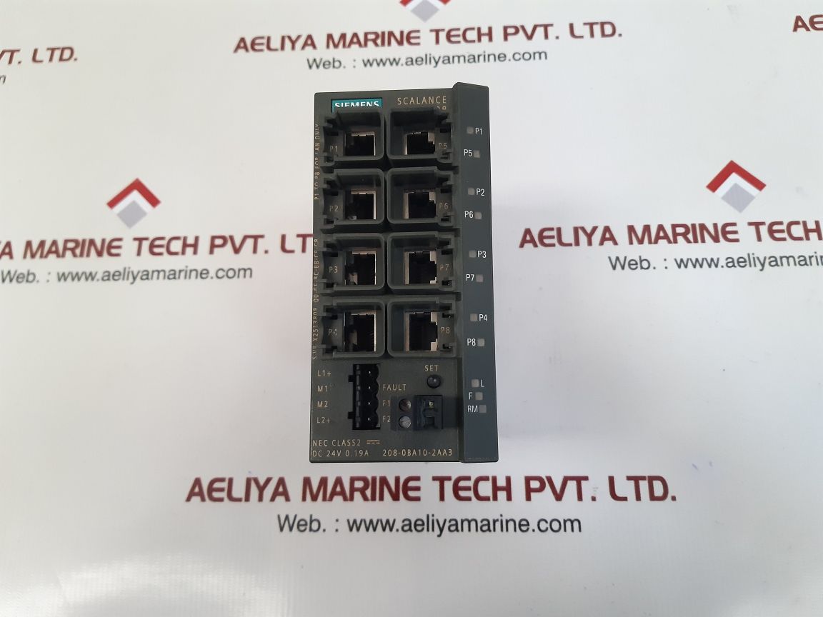 Siemens 6Gk5208-0Ba10-2Aa3 Scalance X208 Ethernet Switch