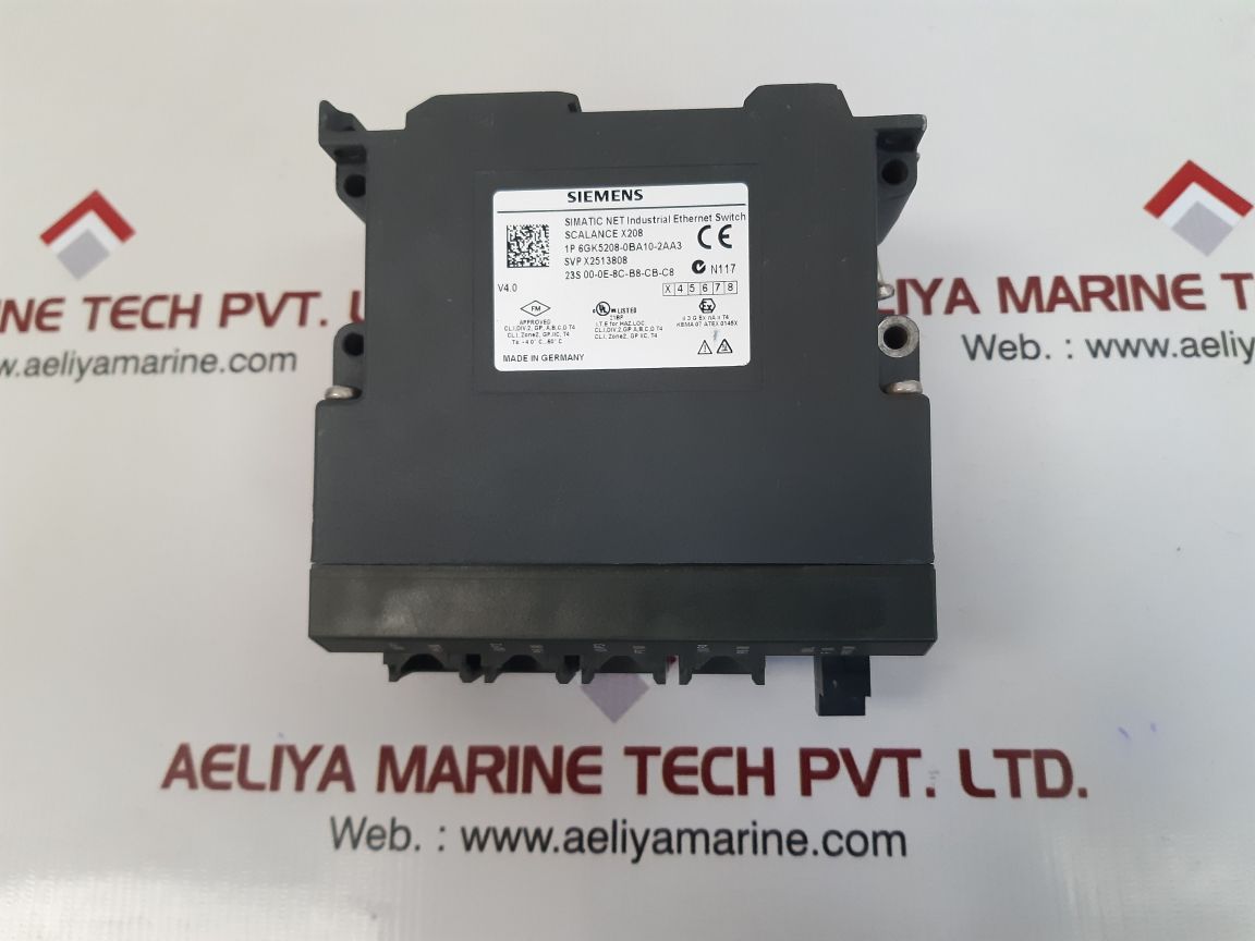 Siemens 6Gk5208-0Ba10-2Aa3 Scalance X208 Ethernet Switch - Image 2