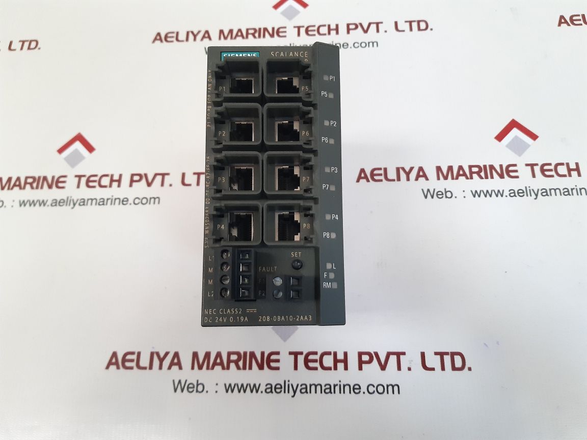 Siemens 6gk5208-0ba10-2aa3 industrial ethernet switch ta: -20?c...60?c