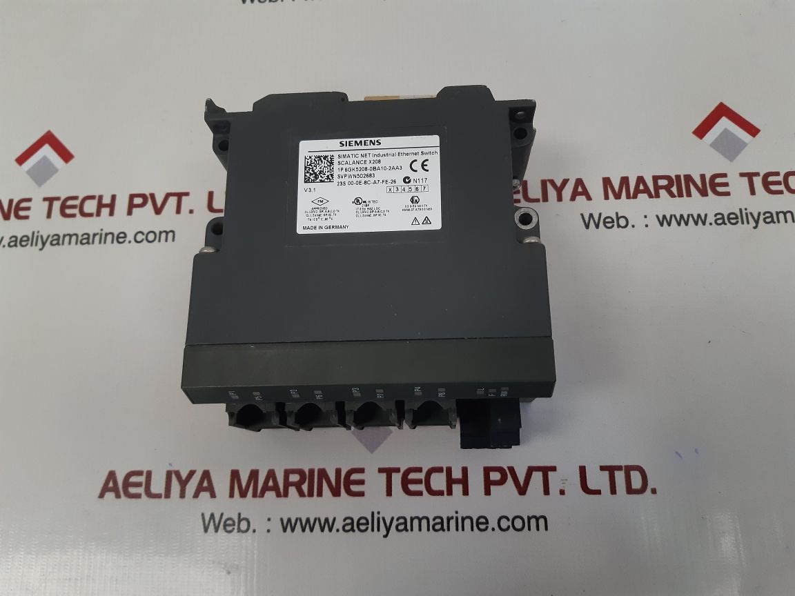 Siemens 6gk5208-0ba10-2aa3 industrial ethernet switch ta: -20?c...60?c - Image 3