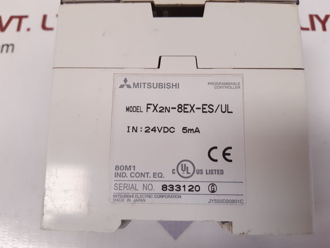 Mitsubishi fx2n-8ex-es/ul programmable controller Used - Image 5