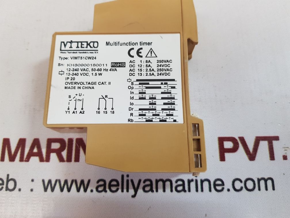 Viteko Vimt51Cw24 Multifunction Timer 0.1S-10H 12-240 Vac 50-60Hz 4Va - Image 6