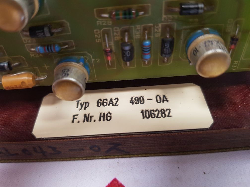 Siemens 6ga2 490-0a automatic voltage regulator generator 106282 - Image 6