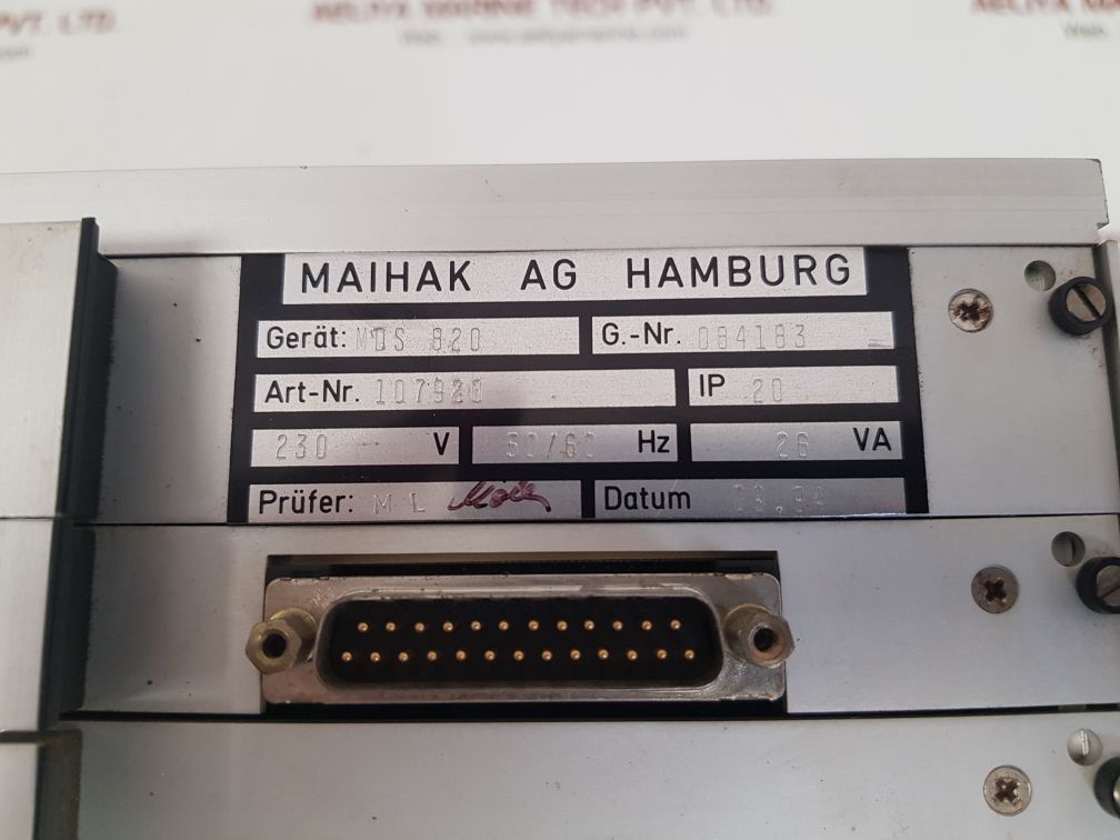 Maihak Mds 820 Torsionmeter Ship`S Propeller Shaft Speed Power Measure Meter - Image 6