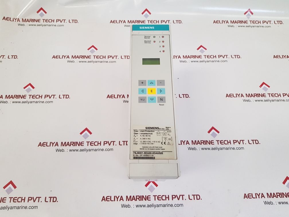 Siemens 7Sj6001-5Ea00-0Da0/Bb Overcurrent Protection Relay