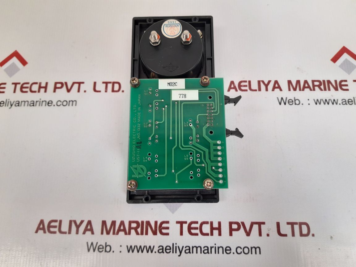 Toyo keiki acf-6 amp panel meter with uzushio ust-11a1 pcb card - Image 4