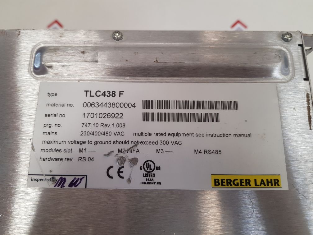 Berger lahr tlc438 f servo drive system - Image 8