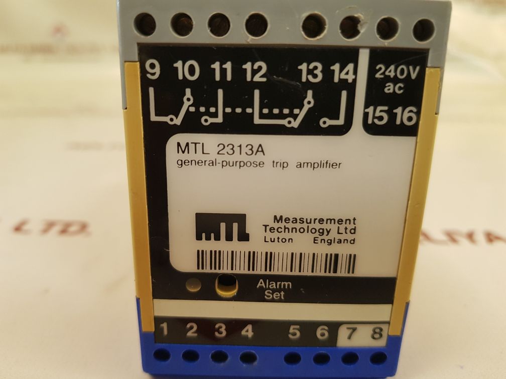 Measurement technology mtl2313a general purpose trip amplifier - Image 9