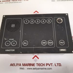 Vingtor etb 5 command talkback and public address system ver. 8.0