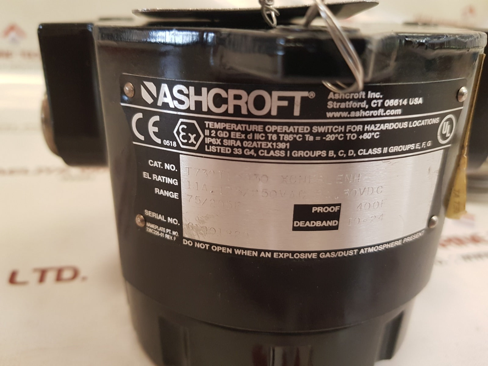 Ashcroft t732t15030 temperature switch 238a322-03 - Image 5