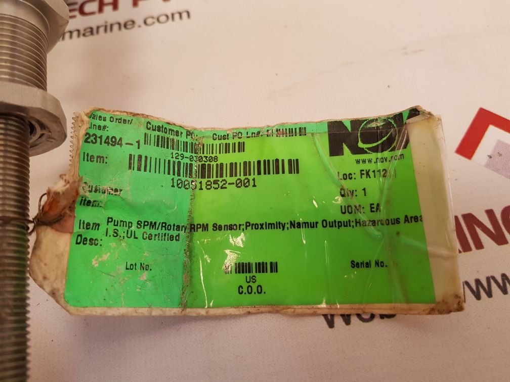 Md totco/nov 232389 proximity sensor - Image 5