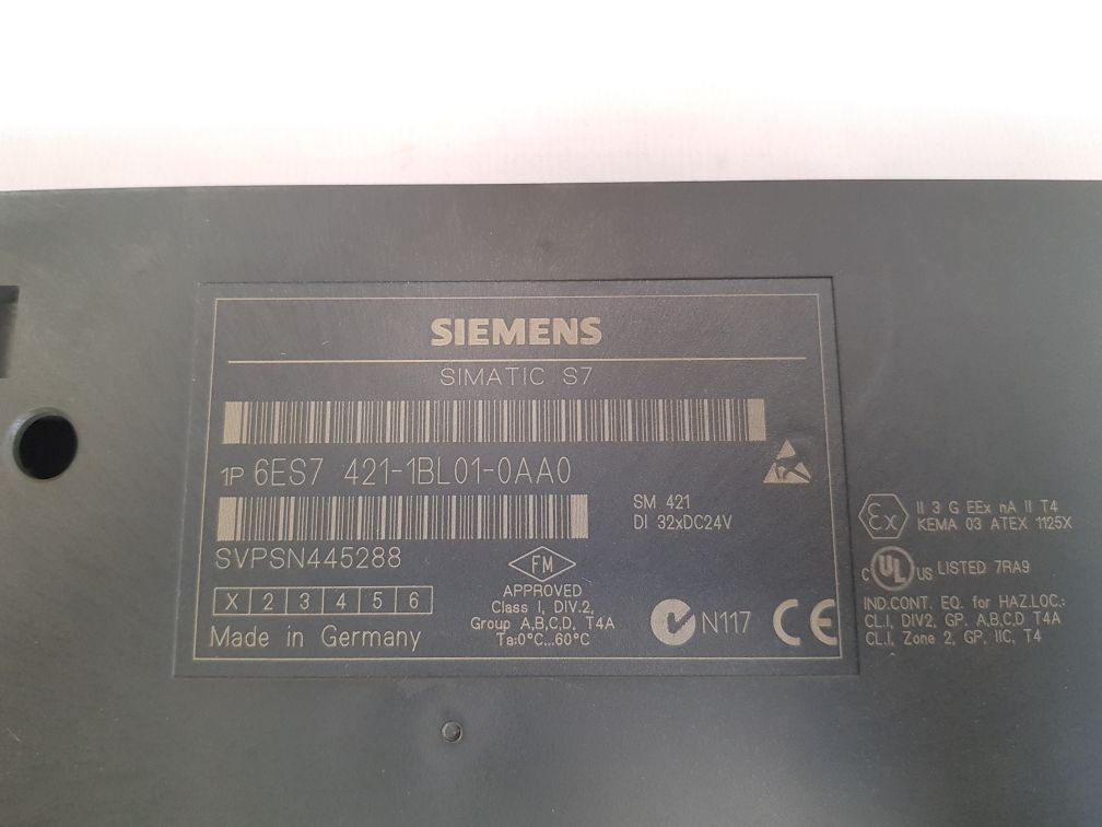 Siemens 6es7 421-1bl01-0aa0 simatic s7 input module svpsn445288 used - Image 6