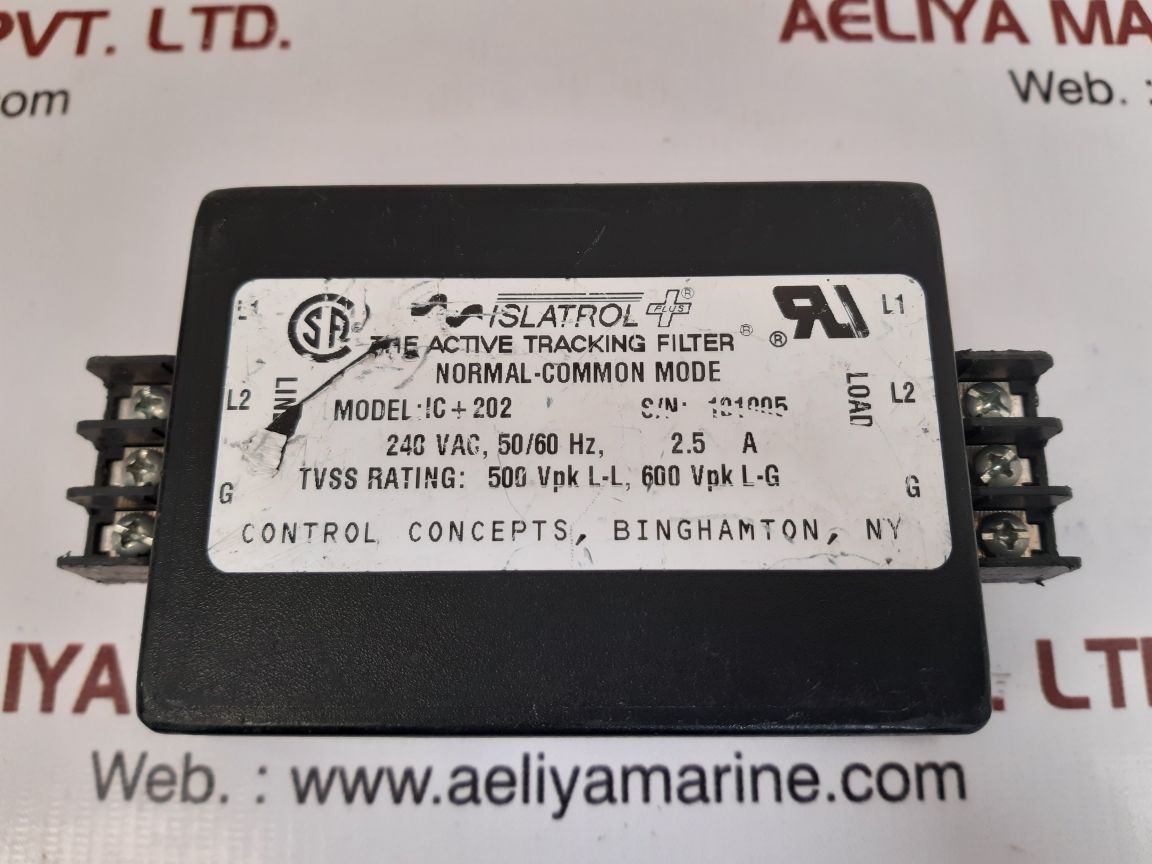 Control concepts ic+202 power line filter 240 vac - Image 6