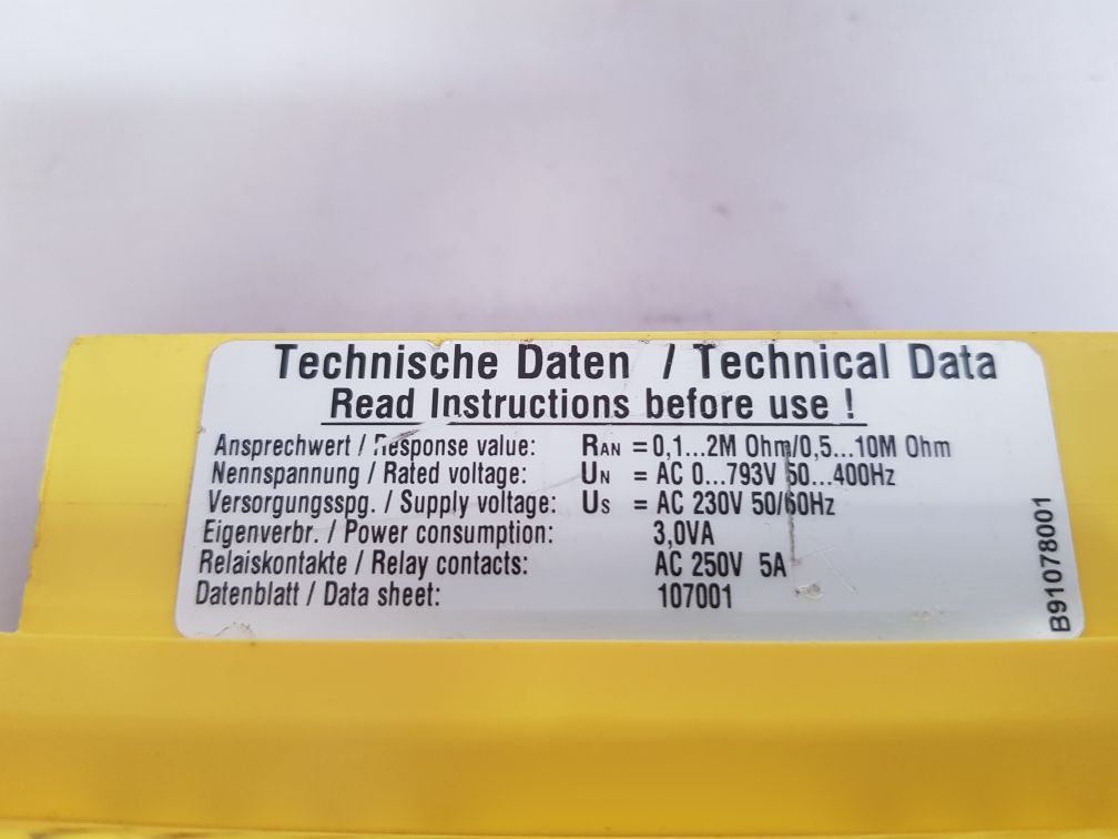 Bender ireh470y2-6 isometer insulation monitoring device b91078001 - Image 5