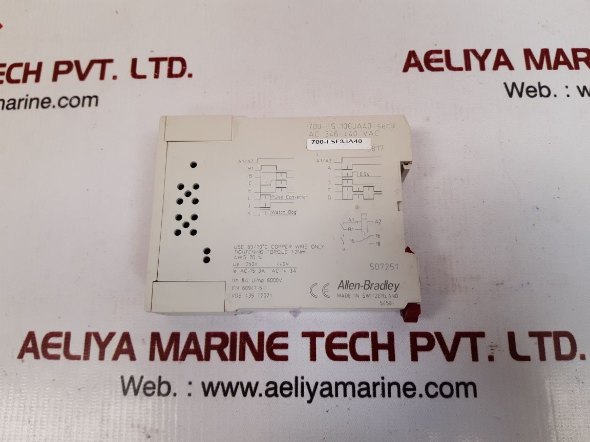 Allen-bradley fsf3 time relay 700-fs-100ja40 - Image 3