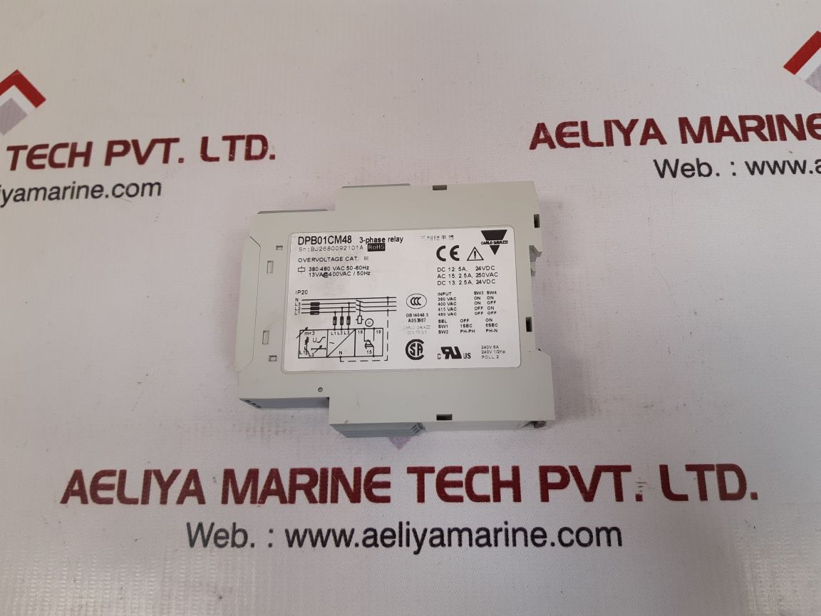Carlo gavazzi dpb01cm48 3 phase voltage relay - Image 3