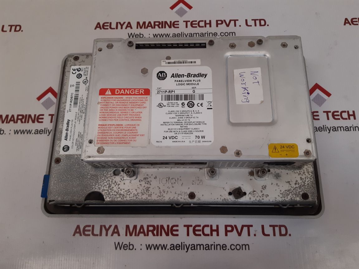 Allen-bradley 2711P-rdb7C Display Module (Not Working) - Image 3