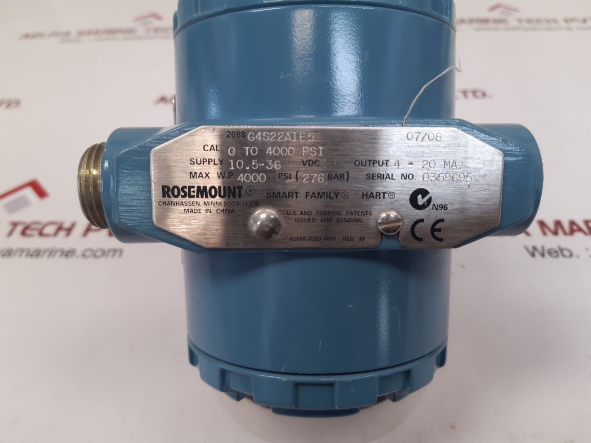 Rosemount 2088 g4s22a1e5 pressure transmitter - Image 7