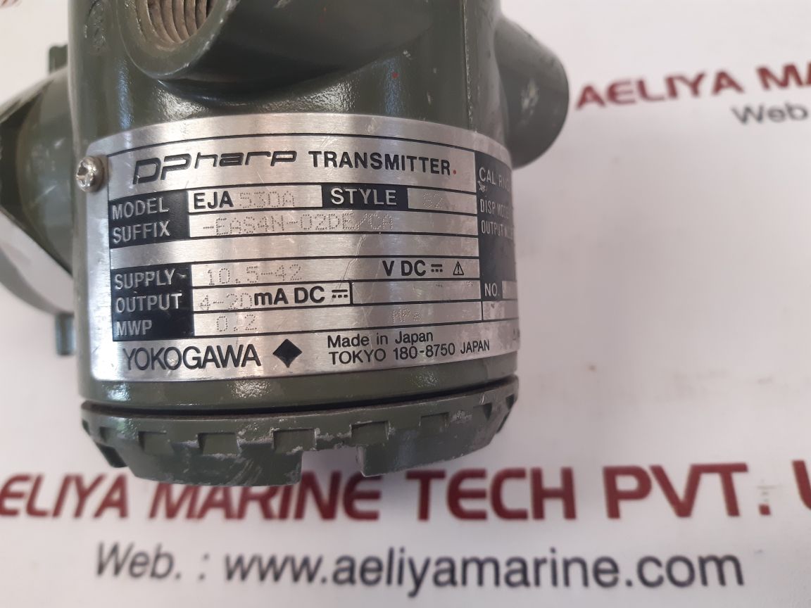 Yokogawa Eja530A Style S2 Dpharp Transmitter 0 To 10 Kpa - Image 6