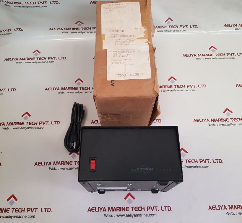 Astron Rs-12A Power Supply 3 Amp 115Vac 300 Watts 13.8 Vdc With Ac Cord