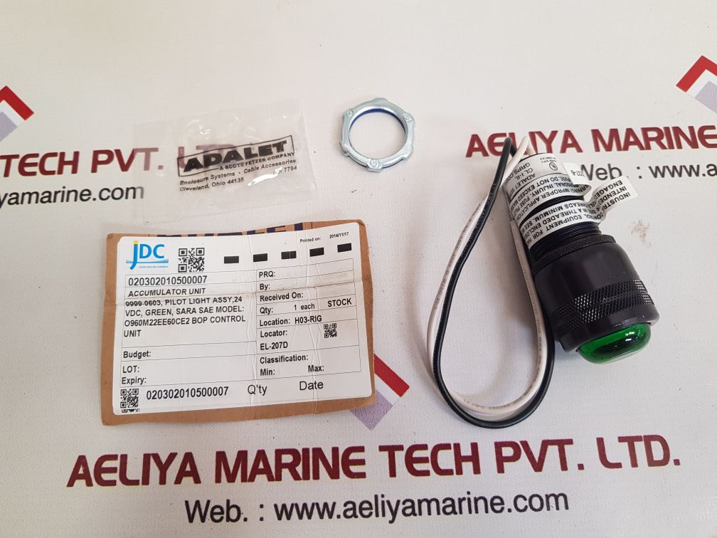 Adalet Xlsg Explosion Proof Pilot Light Green O960M22Ee60Ce2 - Image 2