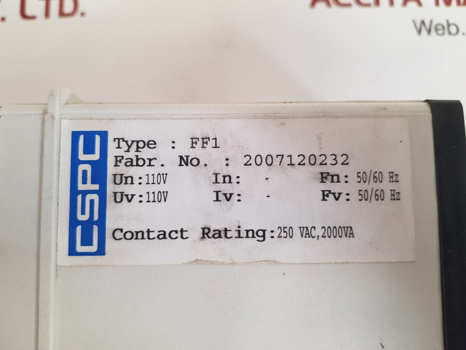 C&S/High-tech Range Ff1 Pt Fuse Failure Relay 50/60Hz - Image 9