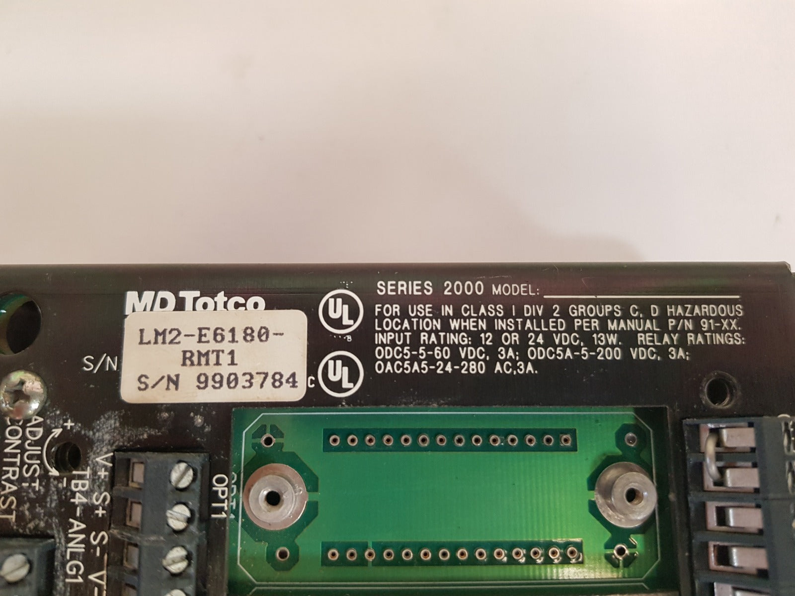 Md totco series 2000 lm2-e6180-rmt1 panel - Image 6