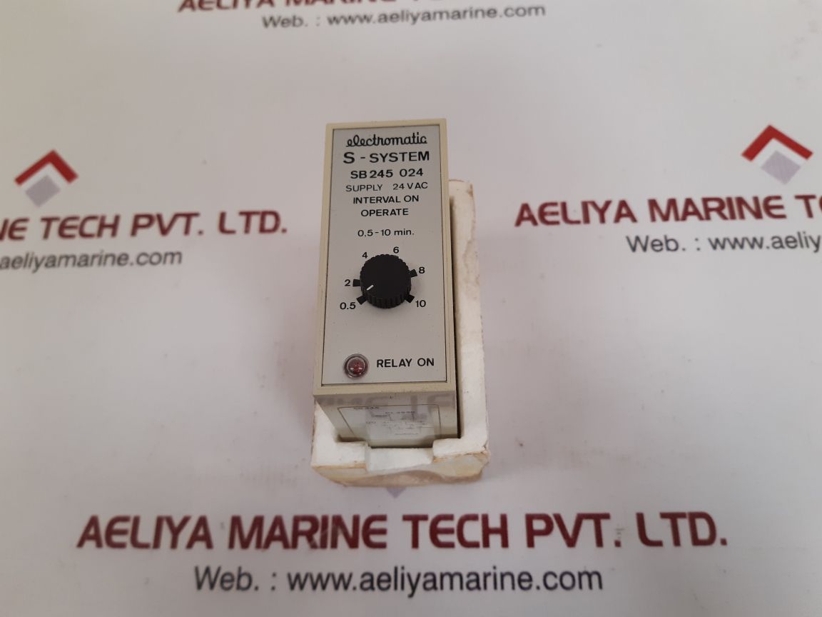 Electromatic S-system Sb245 024 Interval On Operate Time Relay 0.5-10 Min - Image 2