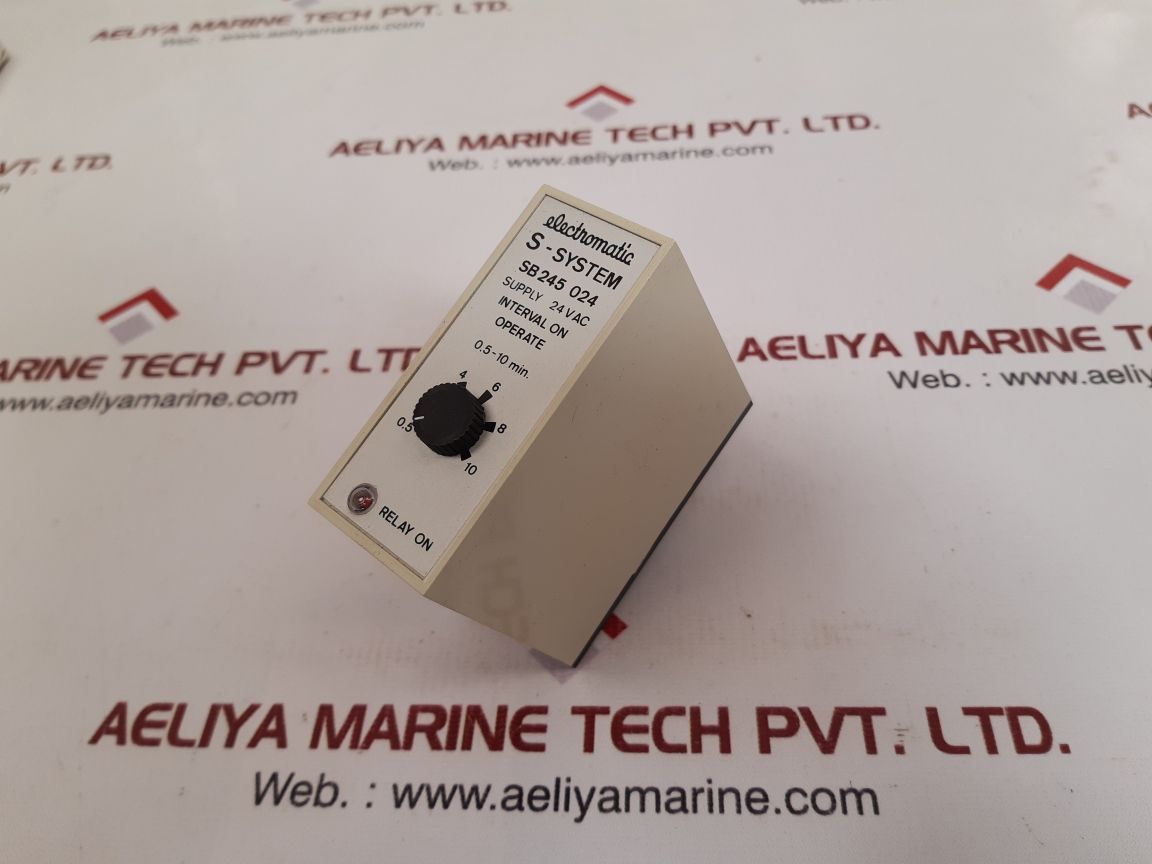 Electromatic S-system Sb245 024 Interval On Operate Time Relay 0.5-10 Min - Image 6