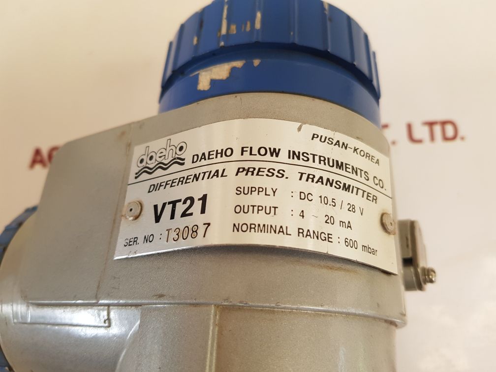 Daeho flow instruments vt21 differential pressure transmitter - Image 8