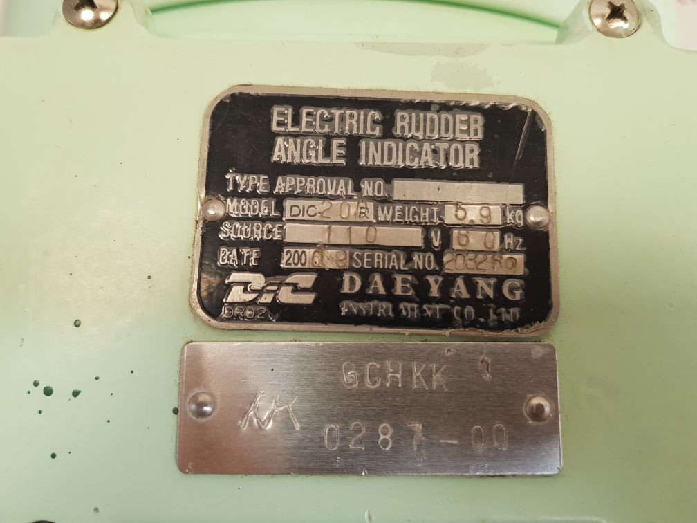 Daeyang dic-200r electric rudder angle indicator vintage - Image 5