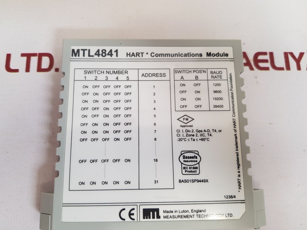 Measurement technology mtl4841 communications module -20'c ta +60'c new - Image 6