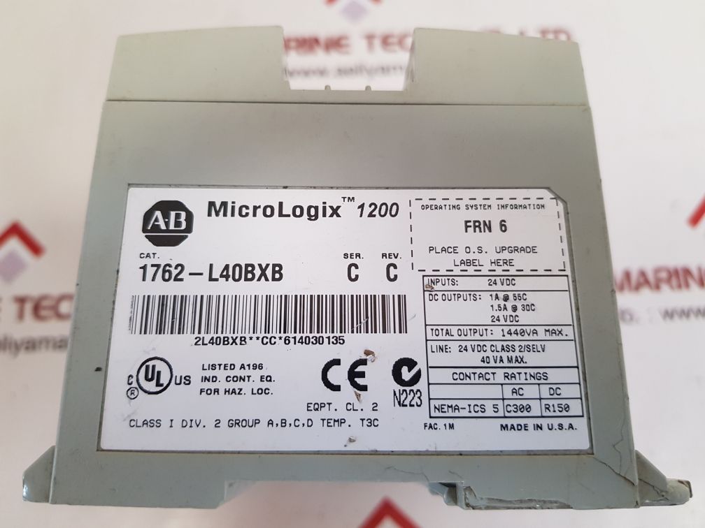 Allen-bradley 1762-l40bxb ser.c micrologix 1200 plc controller rev.c - Image 7