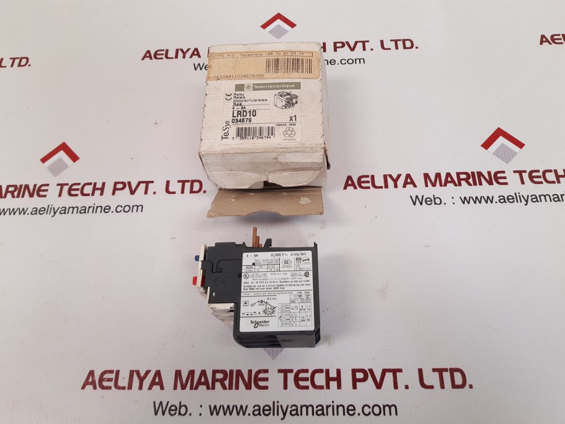 Telemecanique / Schneider lrd 10 thermal overload relay 034679